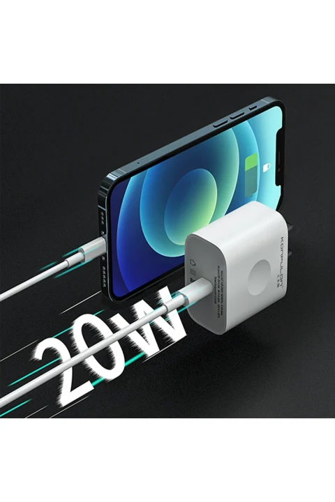 Konfulon C69D 20W + DC13 1M 20W Type-C to Lightning Kablolu PD Şarj Cihazı