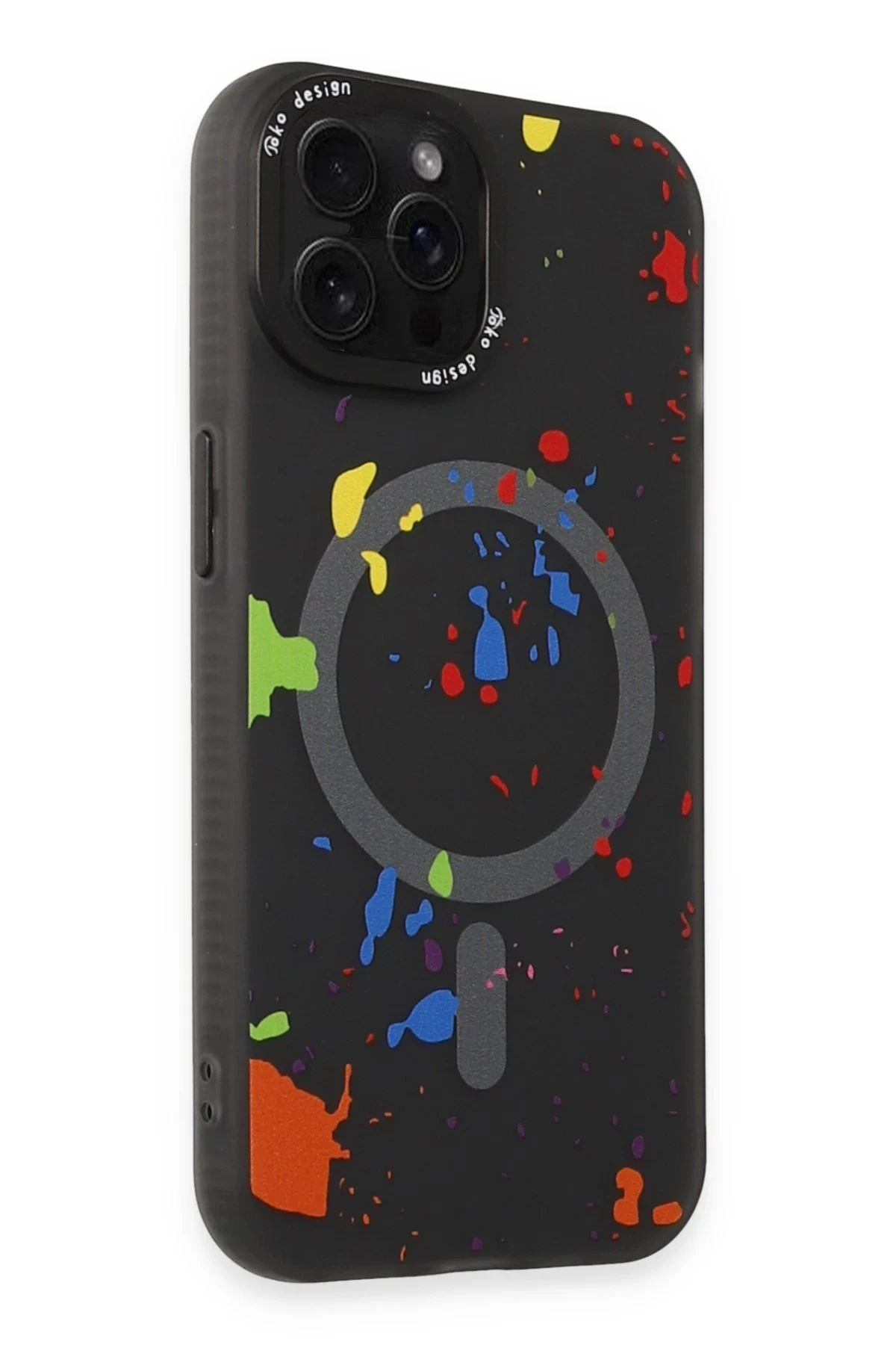 Joko Apple iPhone 14 Pro Max Colorful Magsafe Kapak - Siyah