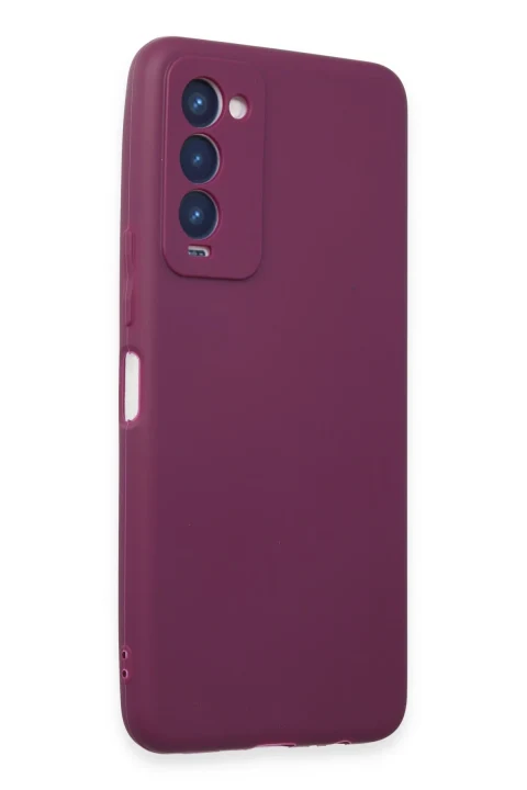 uryport Tecno Camon 18 Kılıf First Silikon - Mor