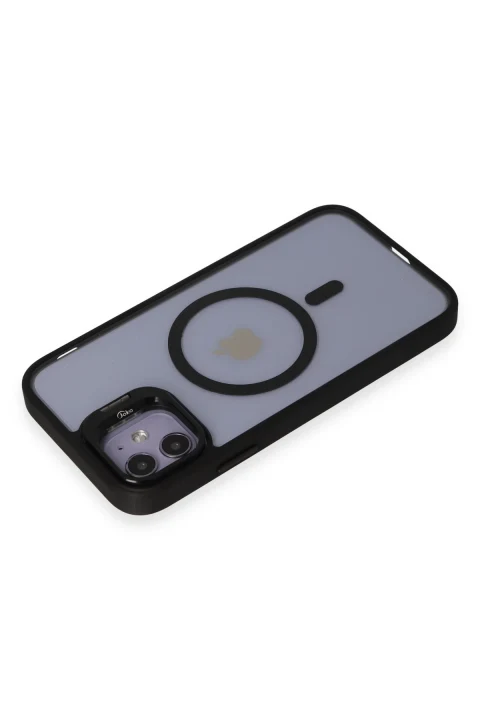 Joko Apple iPhone 11 Kılıf Roblox Lens Magsafe Standlı Kapak - Siyah