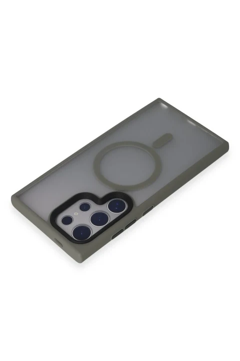 uryport Samsung Galaxy S24 Ultra Kılıf Trex Magneticsafe Kapak - Titan Gri