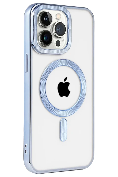 uryport Apple iPhone 15 Pro Max Kılıf Kronos Magsafe Kapak - Sierra Blue