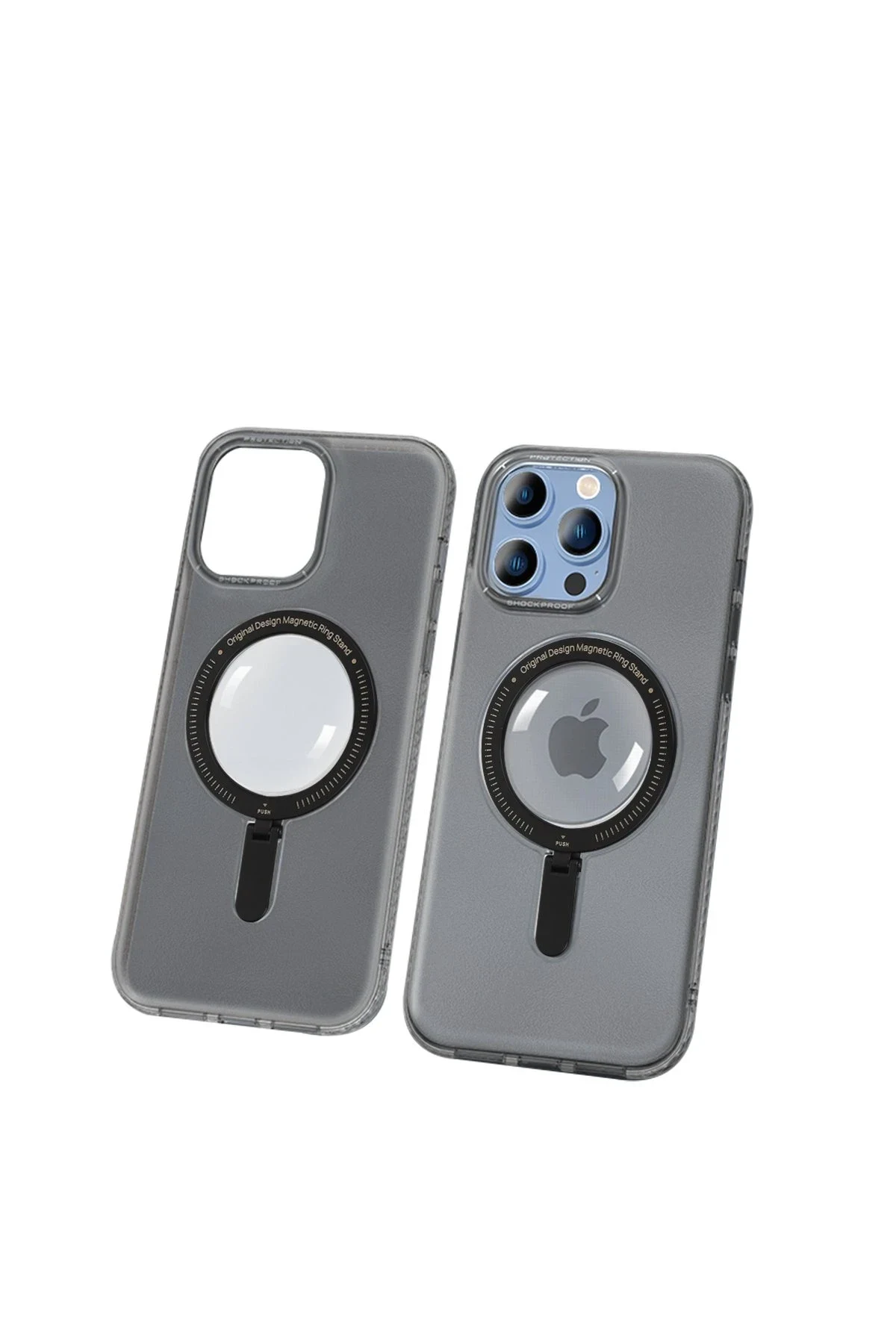 Joko Apple iPhone 14 Pro Kılıf Zoom Standlı Silikon - Siyah