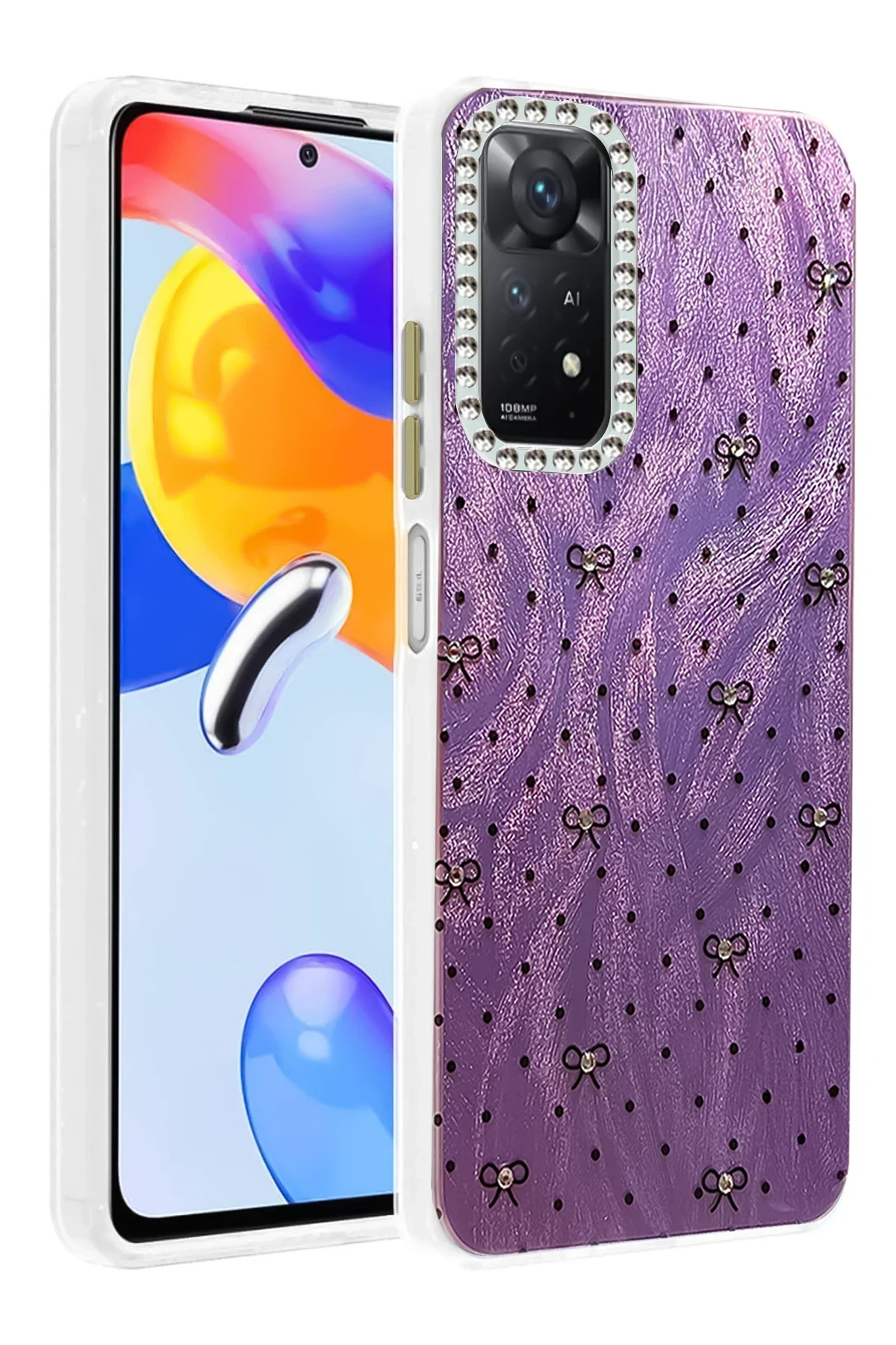 uryport Xiaomi Redmi Note 12 Pro 4G Kılıf Blade Aynalı Desenli Kapak - Desen 2