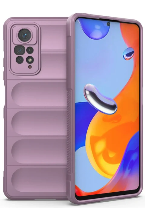uryport Xiaomi Redmi Note 11 Pro Kılıf Optimum Silikon - Mor