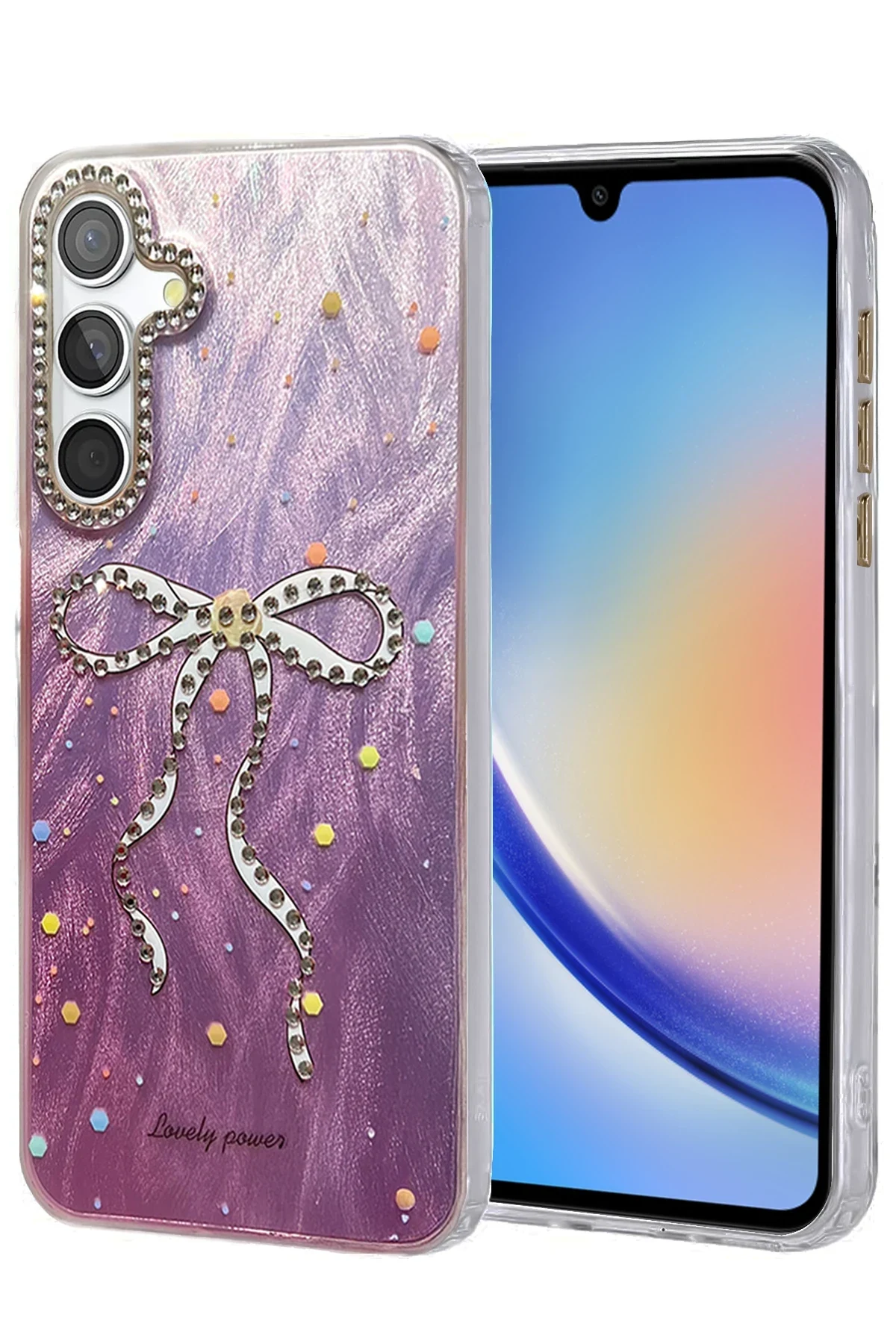 uryport Samsung Galaxy A34 5G Kılıf Blade Aynalı Desenli Kapak - Desen 1