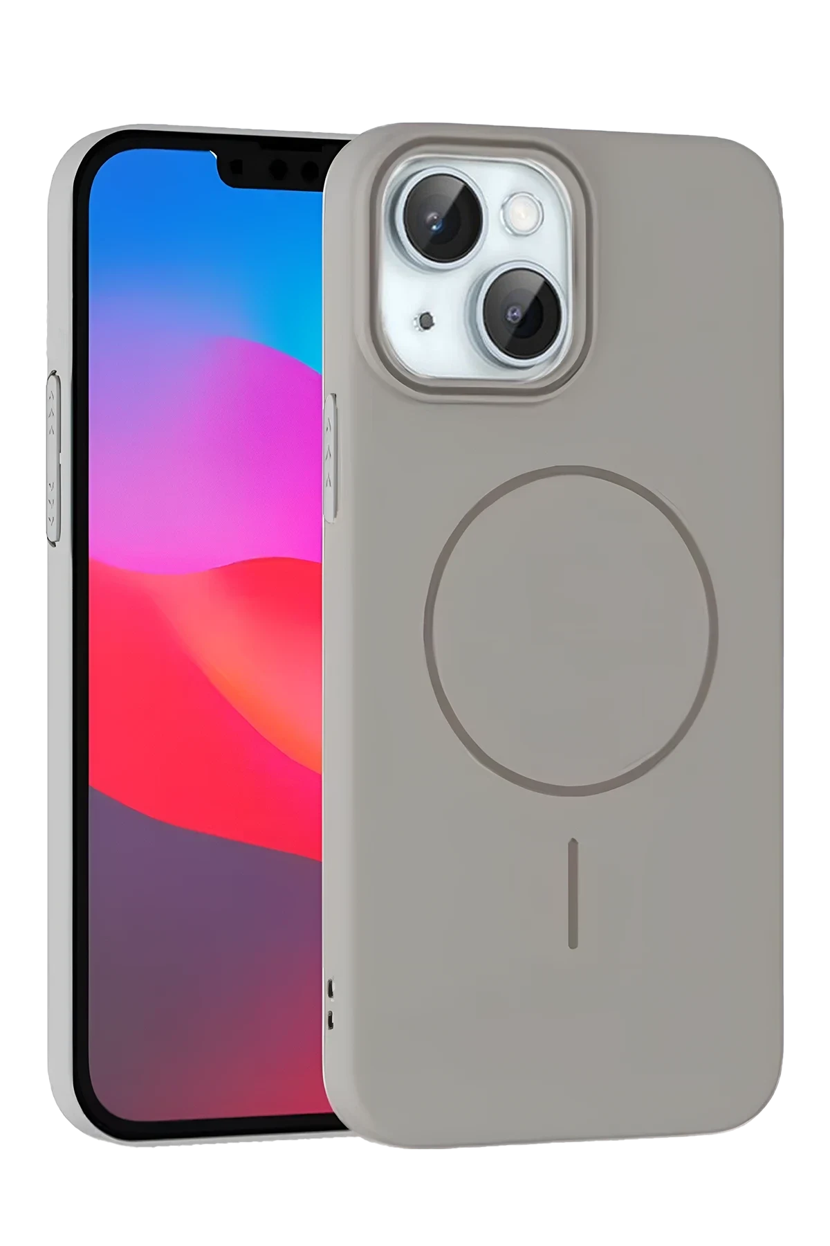 Joko Apple iPhone 15 Plus Broş Magsafe Kapak - Titan Gri