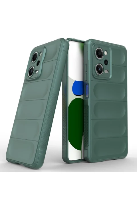 uryport Xiaomi Redmi Note 12 Pro 5G Kılıf Optimum Silikon - Koyu Yeşil