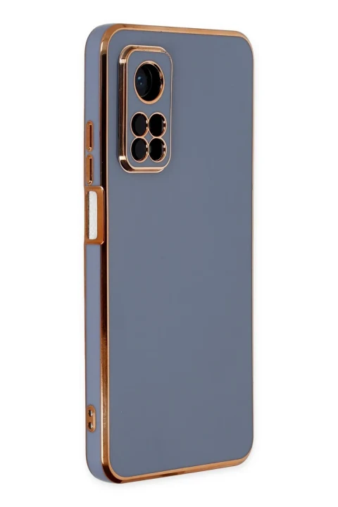 uryport Xiaomi Mi 10T Kılıf Volet Silikon - Mavi