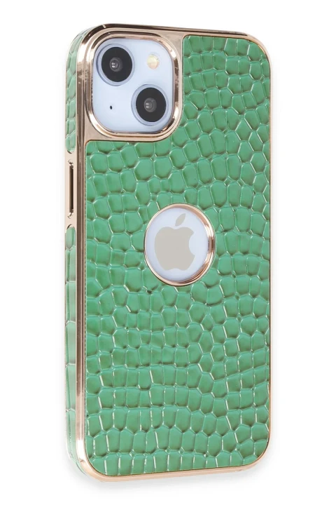 uryport Apple iPhone 14 Kılıf Snake Kapak - Koyu Yeşil