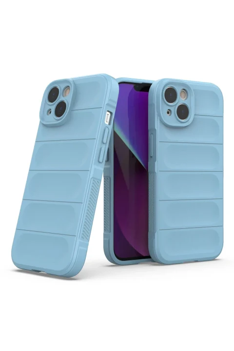 uryport Apple iPhone 13 Kılıf Optimum Silikon - Sky Blue