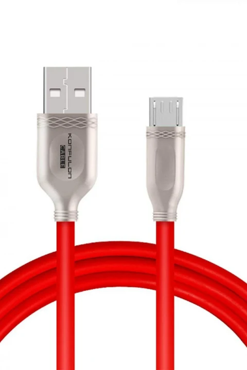 Konfulon S47 Micro USB Kablo 1M 3A - Kırmızı