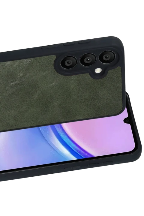 uryport Samsung Galaxy A37 5G Aras Deri Kapak - Yeşil