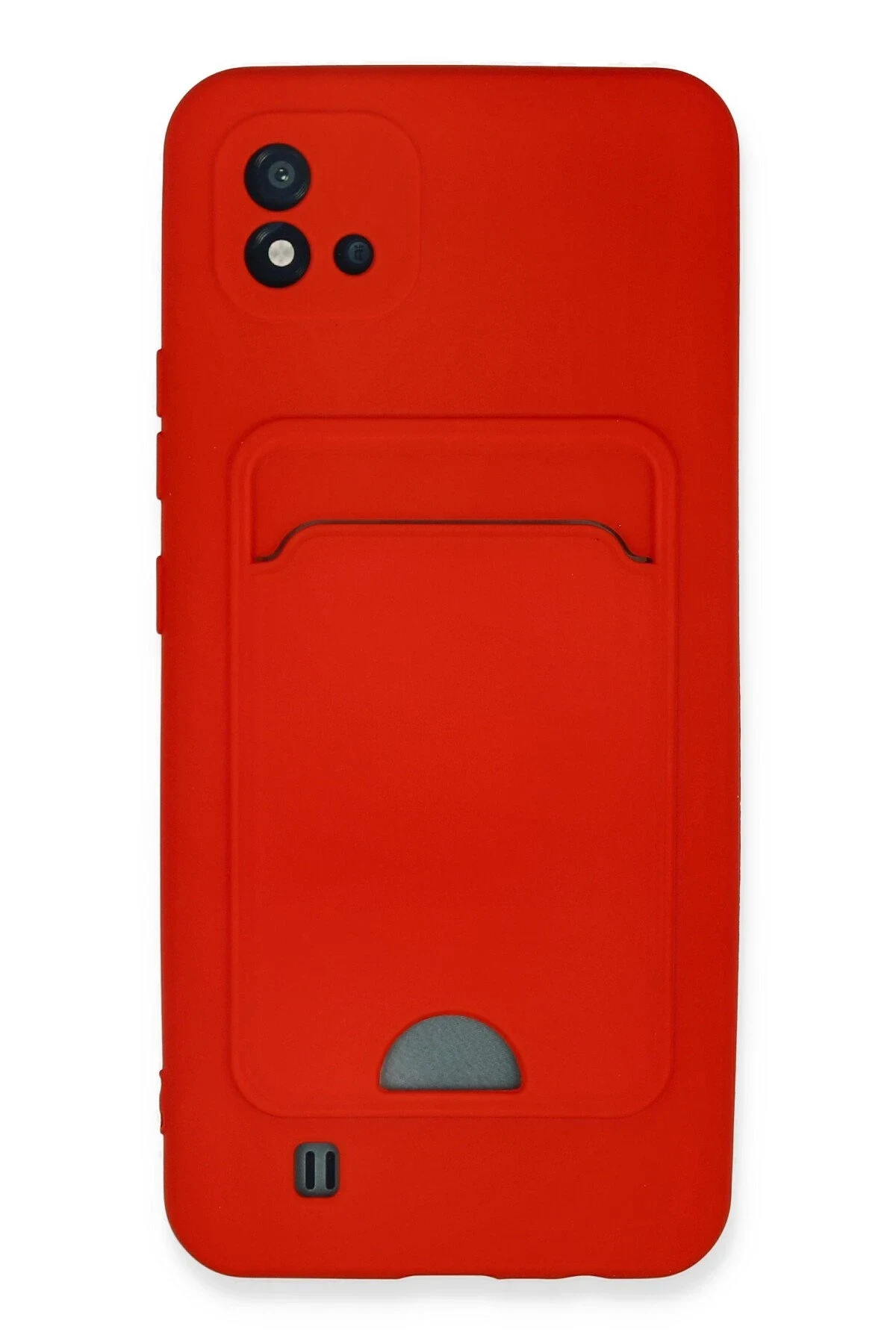 uryport Realme C11 2021 Kılıf Kelvin Kartvizitli Silikon - Kırmızı