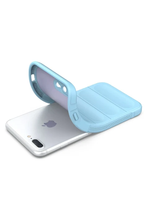 uryport Apple iPhone 7 Plus Kılıf Optimum Silikon - Sky Blue