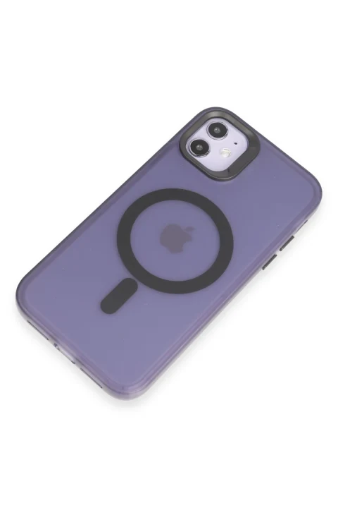 Joko Apple iPhone 11 Kılıf Mateks Magsafe Kapak - Derin Mor