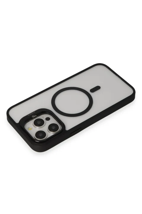 Joko Apple iPhone 13 Pro Max Kılıf Roblox Lens Magsafe Standlı Kapak - Siyah