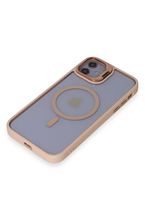 Joko Apple iPhone 11 Kılıf Roblox Lens Magsafe Standlı Kapak - Pudra