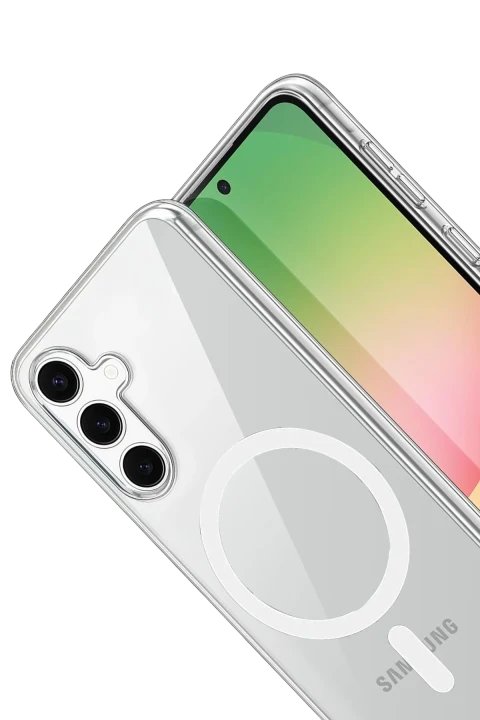 uryport Samsung Galaxy A36 Combo Sert Şeffaf Magsafe Kapak - Şeffaf
