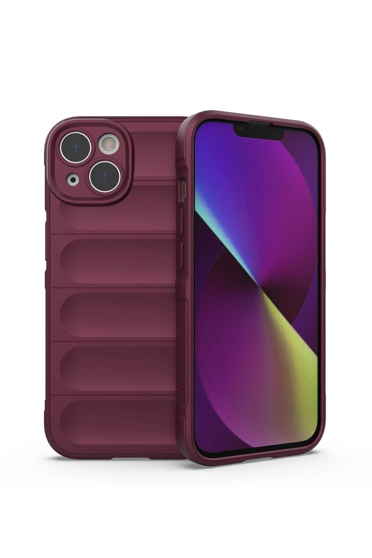 uryport Apple iPhone 13 Kılıf Optimum Silikon - Bordo