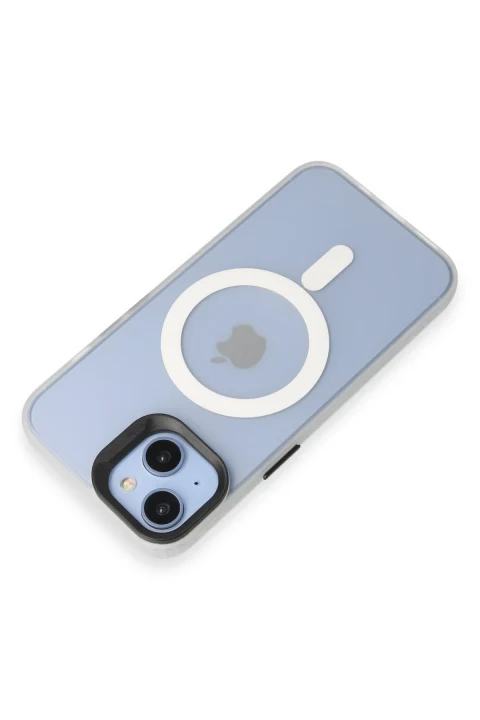Joko Apple iPhone 15 Kılıf Mateks Magsafe Kapak - Beyaz