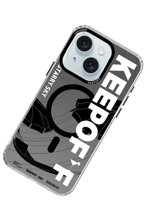 Keep Off Apple iPhone 15 Summer Travel Magsafe Kapak - Starry Night