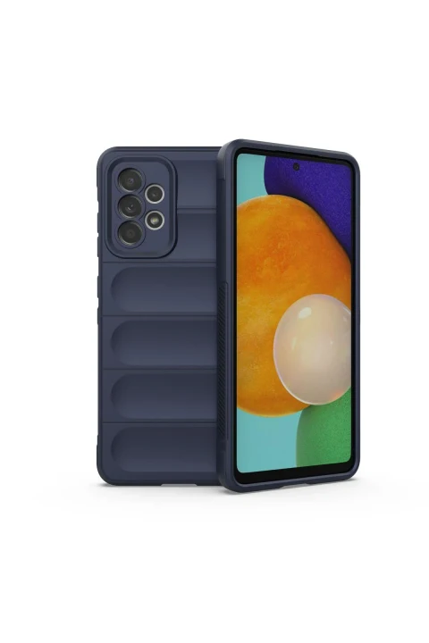 uryport Samsung Galaxy A52 Kılıf Optimum Silikon - Lacivert