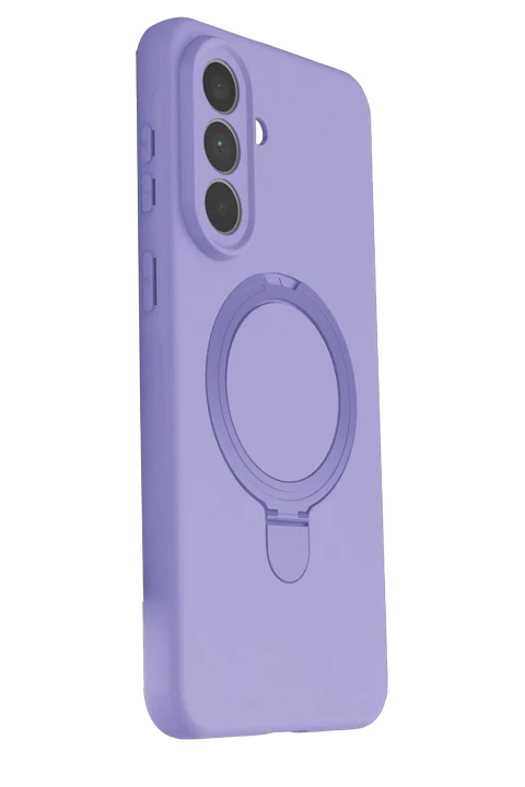 uryport Samsung Galaxy A57 5G Regal Magsafe Standlı Kapak - Lila
