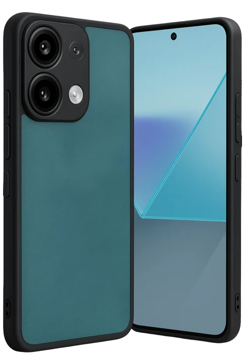 uryport Xiaomi Redmi Note 13 Pro 5G Kılıf Aras Deri Kapak - Açık Yeşil