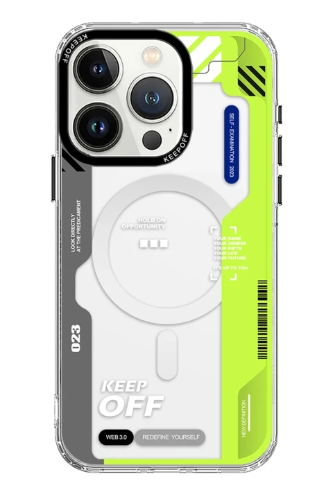 Keep Off Apple iPhone 15 Pro Imagination Of Time Magsafe Kapak - Change Myself