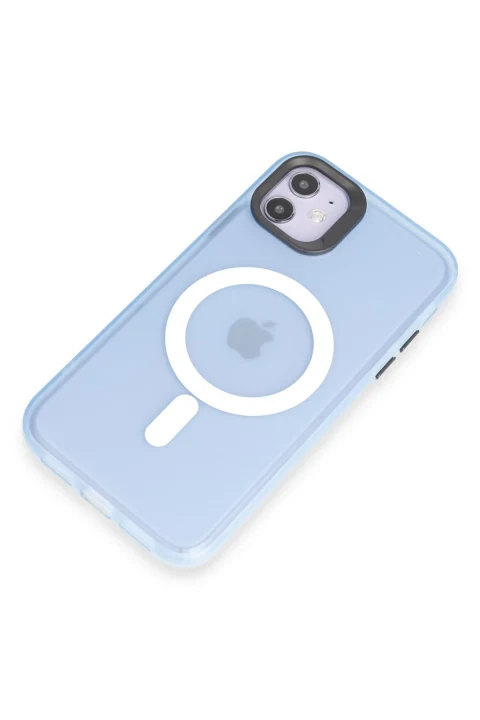 Joko Apple iPhone 11 Kılıf Mateks Magsafe Kapak - Sierra Blue