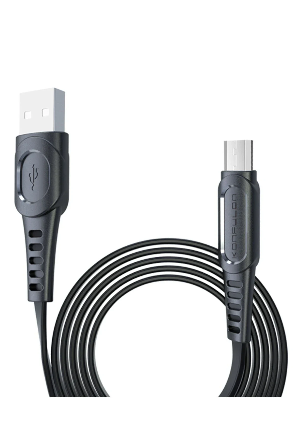 Konfulon DC01 Süper Hızlı Micro USB Kablo 1M 2.4A - Siyah