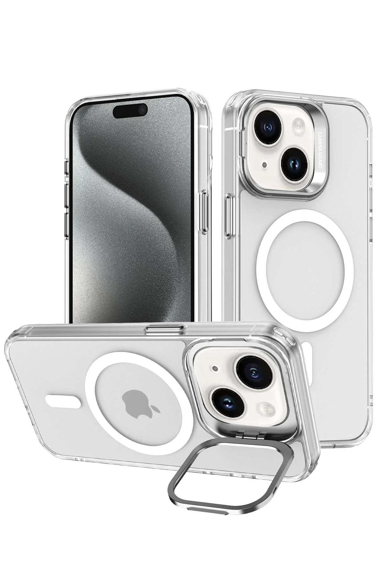 Joko Apple iPhone 15 Armor Magsafe Kapak - Şeffaf