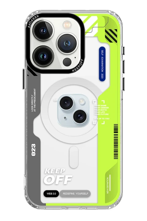 Keep Off Apple iPhone 15 Imagination Of Time Magsafe Kapak - Change Myself