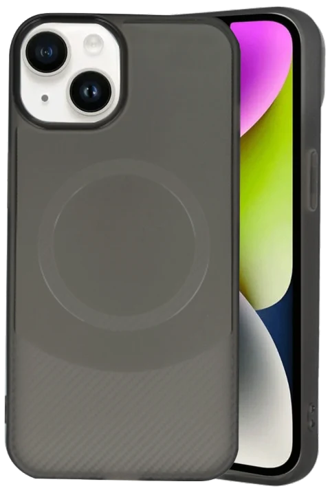 uryport Apple iPhone 14 Kılıf Maya Karbon Kapak - Siyah
