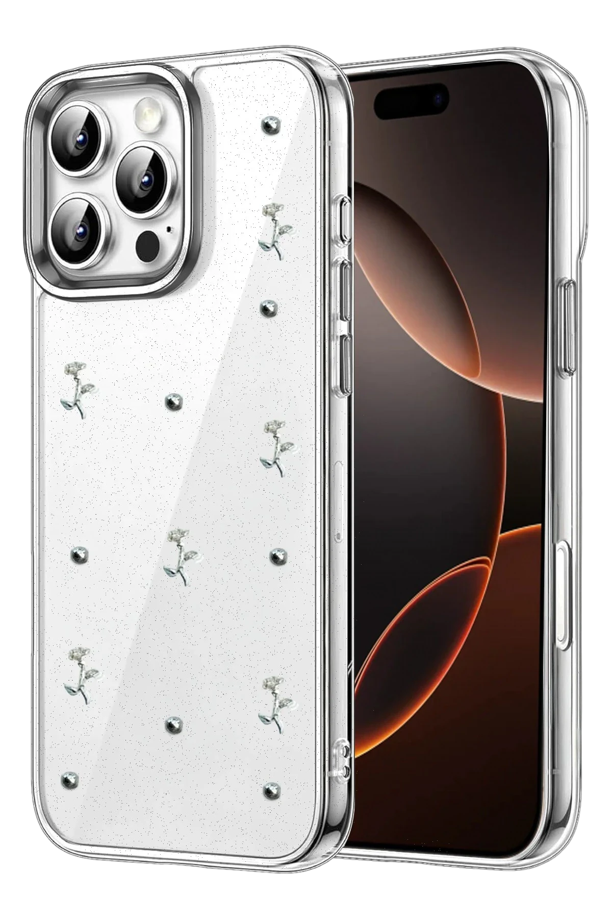 uryport Apple iPhone 16 Pro Fiyonk Desenli Kapak - Desen 4