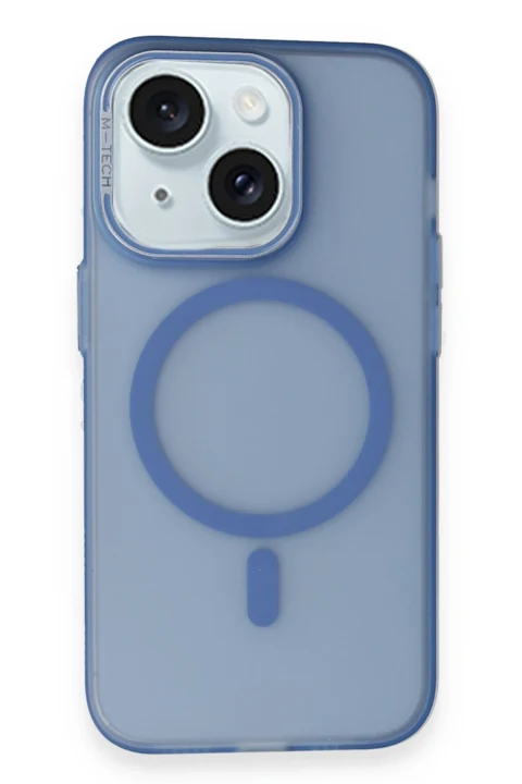 Joko Apple iPhone 15 Frost Standlı Magsafe Kapak - Sierra Blue