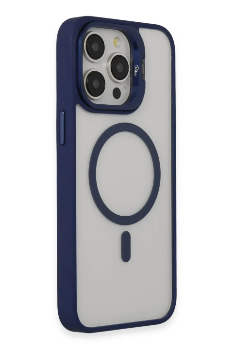 Joko Apple iPhone 14 Pro Kılıf Roblox Lens Magsafe Standlı Kapak - Lacivert