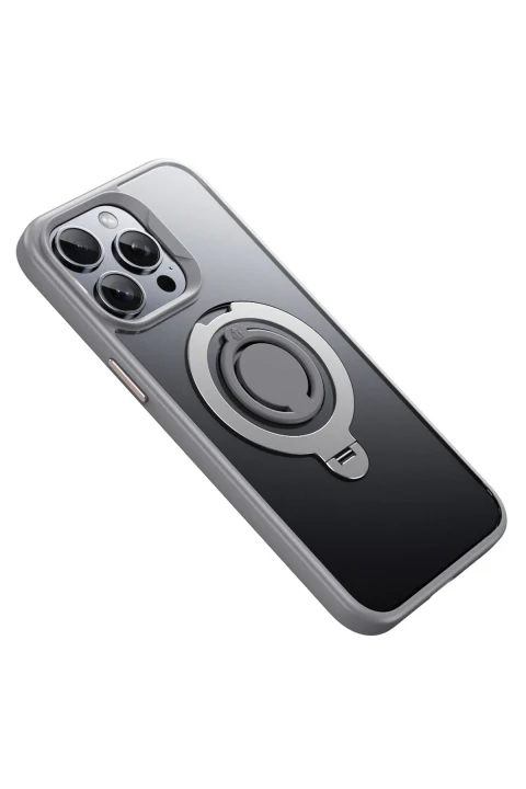 Joko Apple iPhone 15 Pro Avatar 360 Dönen Magsafe Kapak - Titan Gri