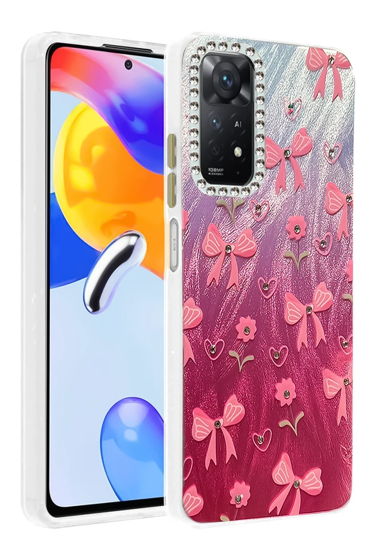 uryport Xiaomi Redmi Note 12 Pro 4G Kılıf Blade Aynalı Desenli Kapak - Desen 3