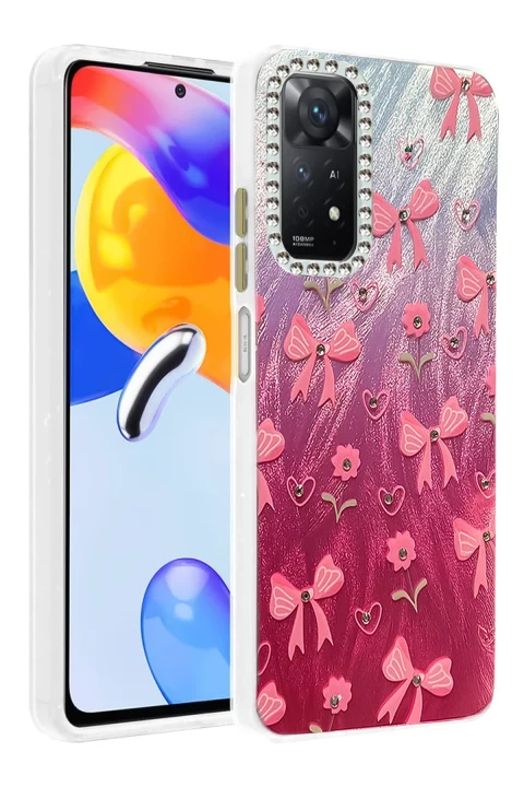 uryport Xiaomi Redmi Note 12 Pro 4G Kılıf Blade Aynalı Desenli Kapak - Desen 3