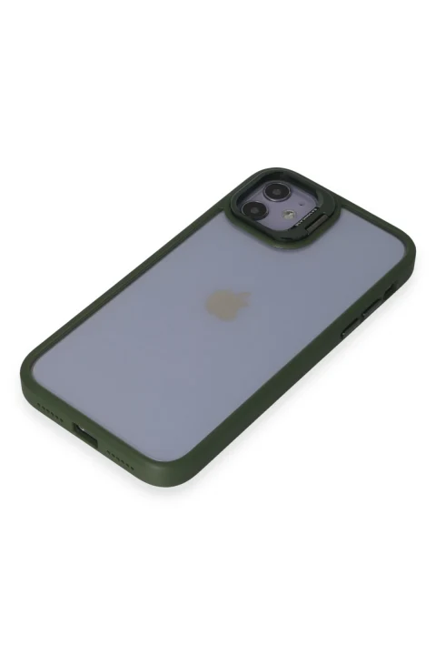 Joko Apple iPhone 11 Kılıf Roblox Lens Standlı Kapak - Koyu Yeşil