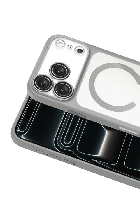 Joko Apple iPhone 17 Pro/18 Pro Chrome Magsafe Kapak - Gümüş