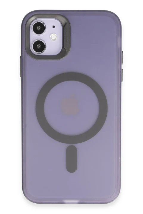 Joko Apple iPhone 11 Kılıf Mateks Magsafe Kapak - Derin Mor