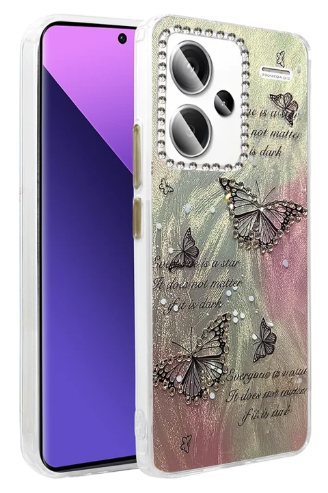 uryport Xiaomi Redmi Note 13 Pro Plus Kılıf Blade Aynalı Desenli Kapak - Desen 6