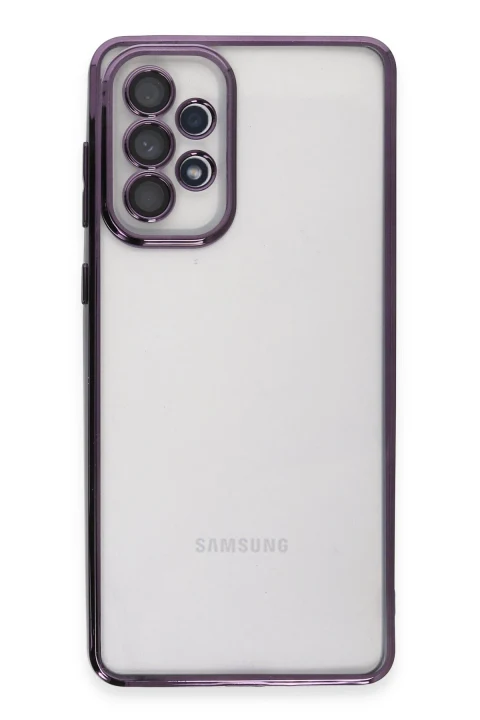 uryport Samsung Galaxy A33 5G Kılıf Razer Lensli Silikon - Mor