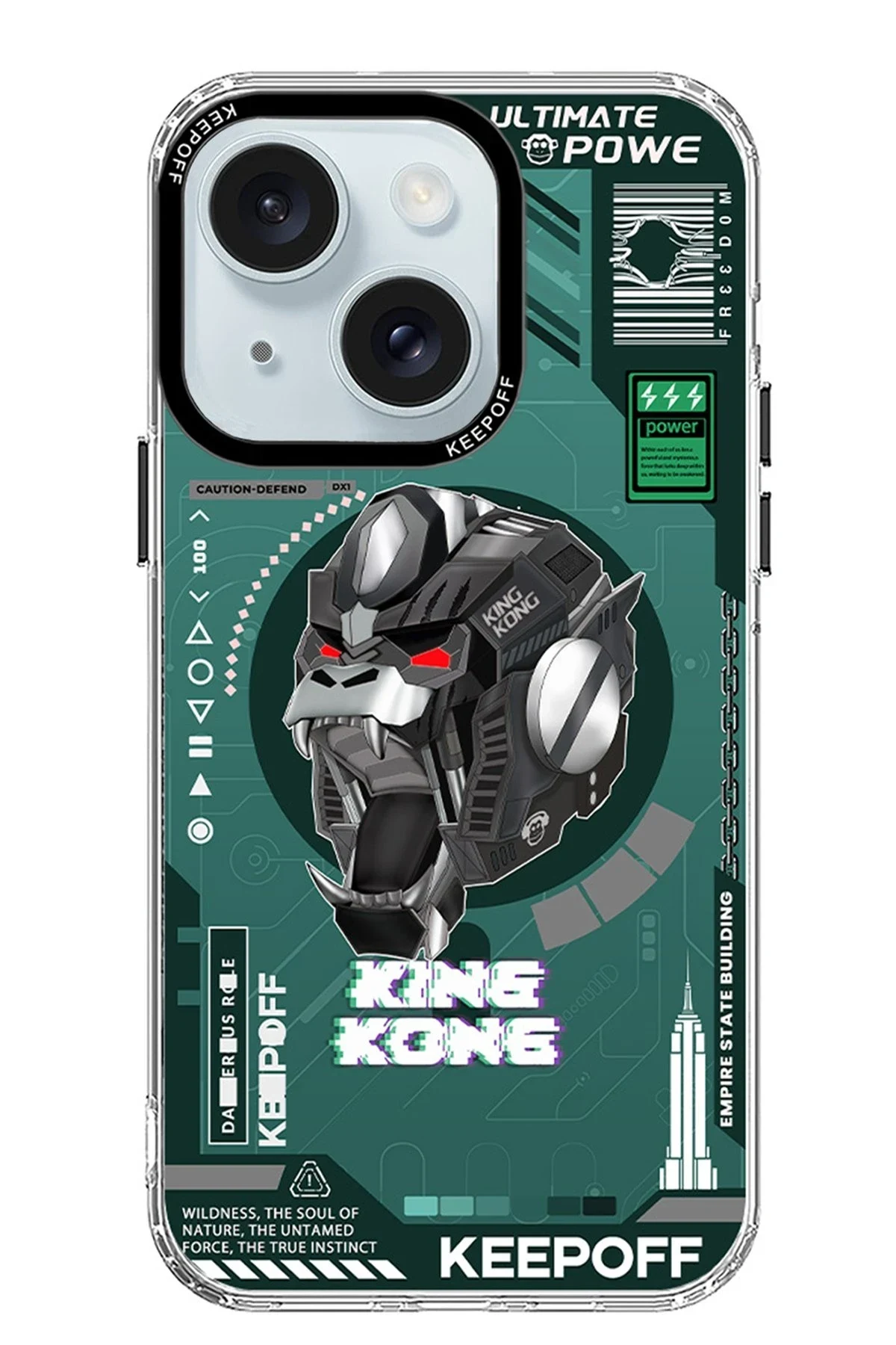 Keep Off Apple iPhone 15 DNA Magsafe Kapak - King Kong