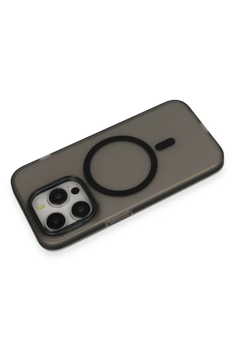Joko Apple iPhone 14 Pro Max Frost Standlı Magsafe Kapak - Siyah