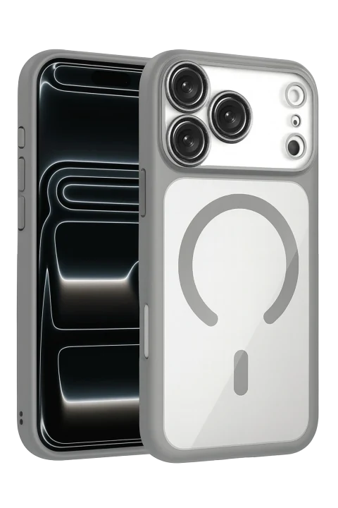 Joko Apple iPhone 17 Pro/18 Pro Chrome Magsafe Kapak - Gümüş