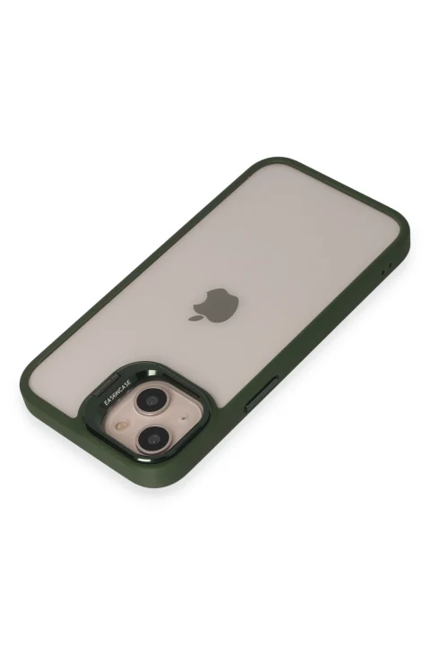 Joko Apple iPhone 14 Kılıf Roblox Lens Standlı Kapak - Koyu Yeşil